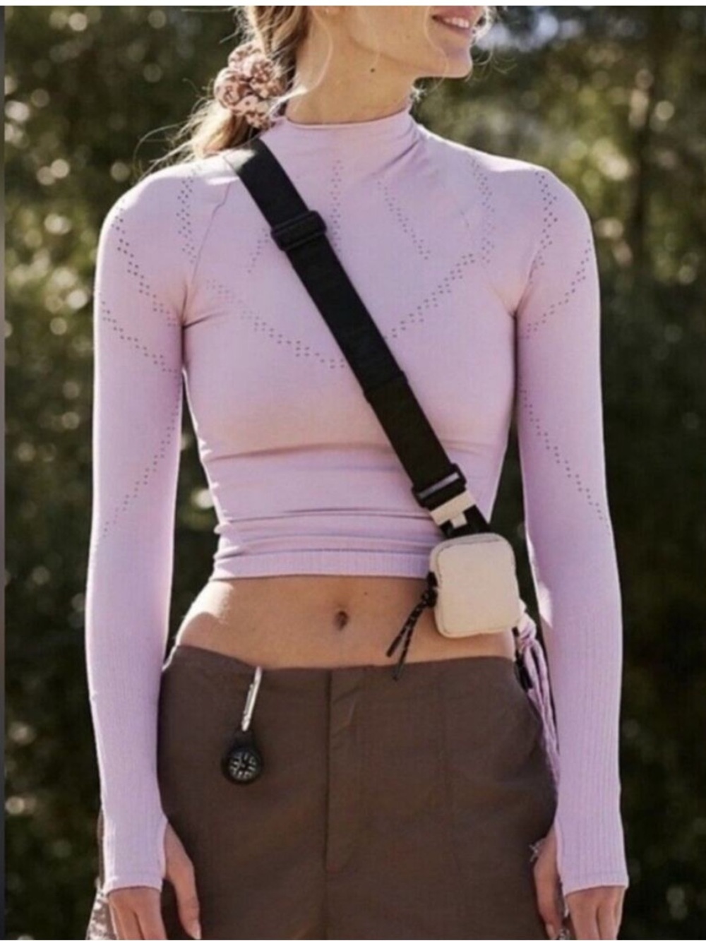 Free People Movement Lilac Long-Sleeve Fitted XS/S